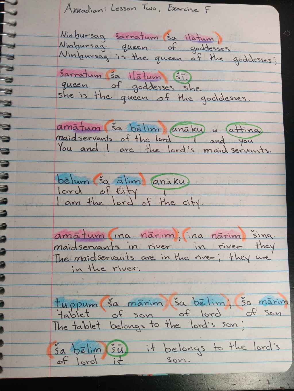 Language Journal: Akkadian || Week&nbsp;3